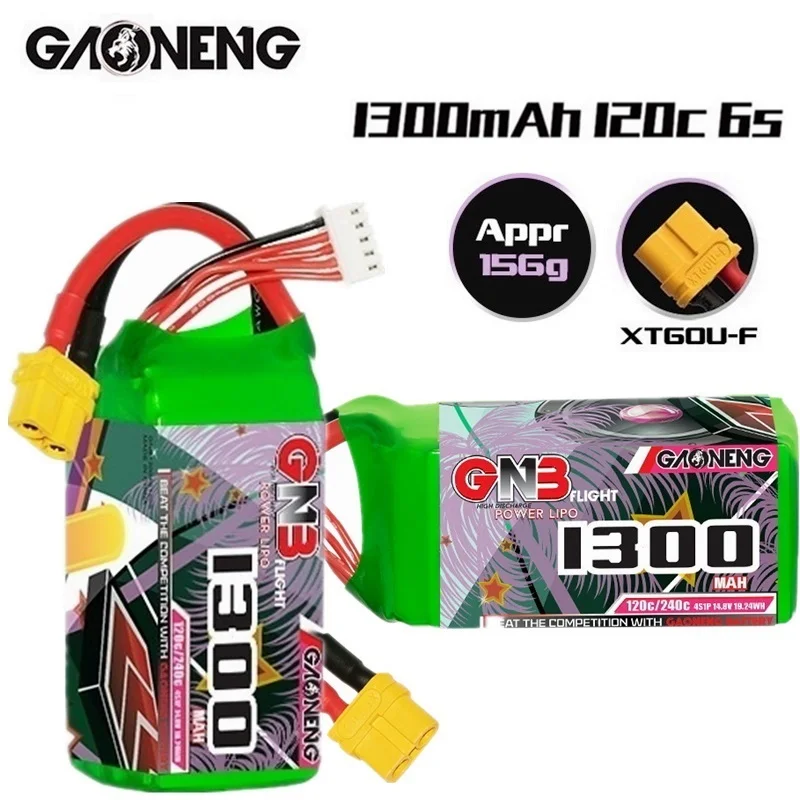 

1-6 шт GNB 4S 1300mAh 14,8 V 120C/240C Lipo батарея черная серия XT60U-F вилка для самолета RC FPV Квадрокоптер вертолет Дрон