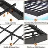 Floating Bed Frame Full Size with LED Lights, Modern Metal Full Platform Bed, Solid and Stable, Noise Free, No Box Spring Needed 6