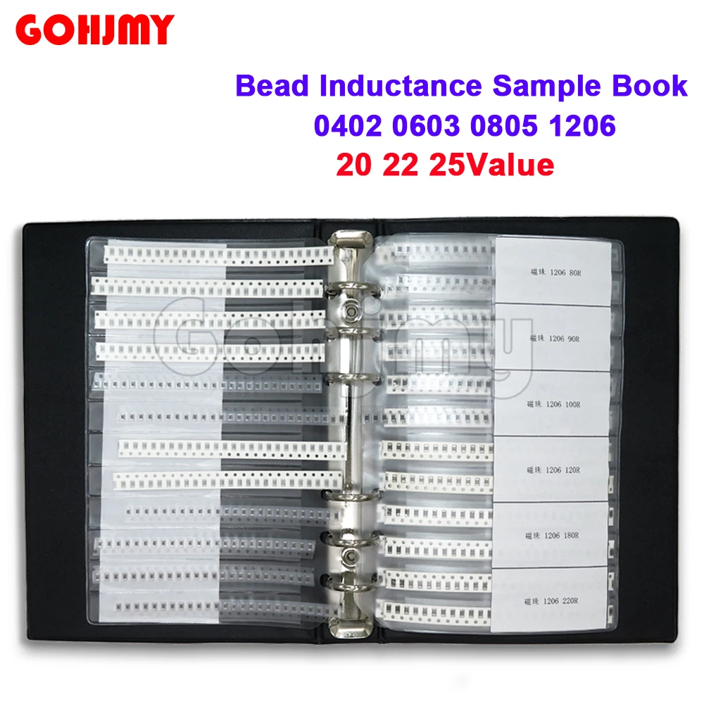 0402 0603 0805 1206 Ferrite Bead Inductance Sample Book