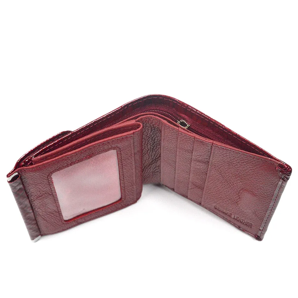 Fashion Women\'s Wallet with Magnetic Clasp Short Multifunctional Alligator luxury ladies wallet  female Mini ID card holder