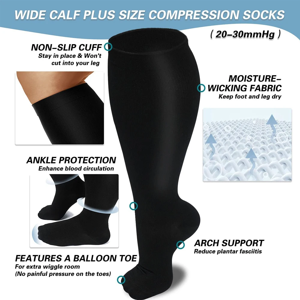 Plus Size Compression Leg Sleeves 3