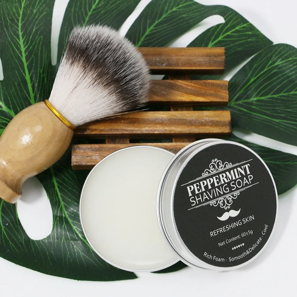 60g Scented Men's Shaving Soap Foam Rich Gentle Not Stimulating Soap