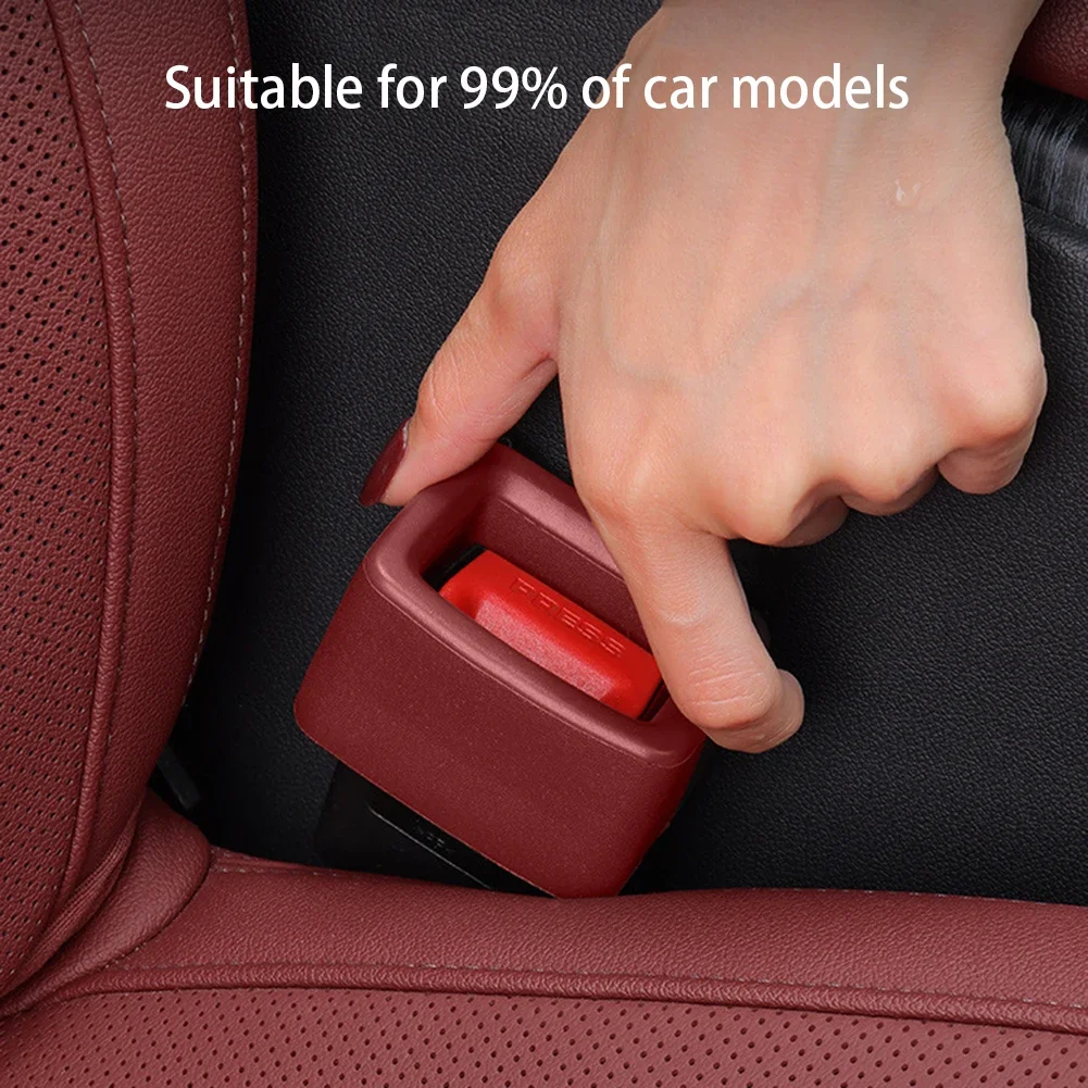 Car Seat Belt Socket Protector Protection Seat Belt Fixed Buckle Upright Device Card Slot Bracket Car Accessories