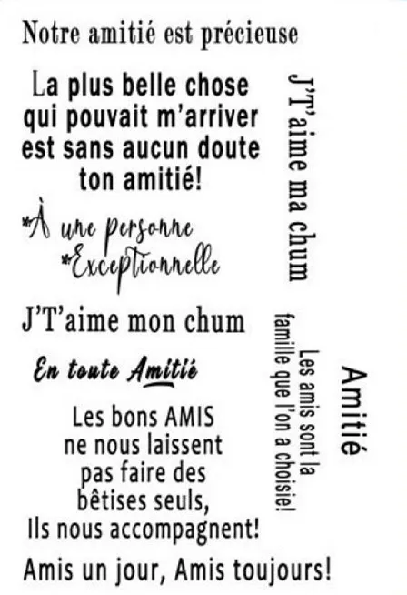 Tampons Transparents Pour Fabrication De Cartes