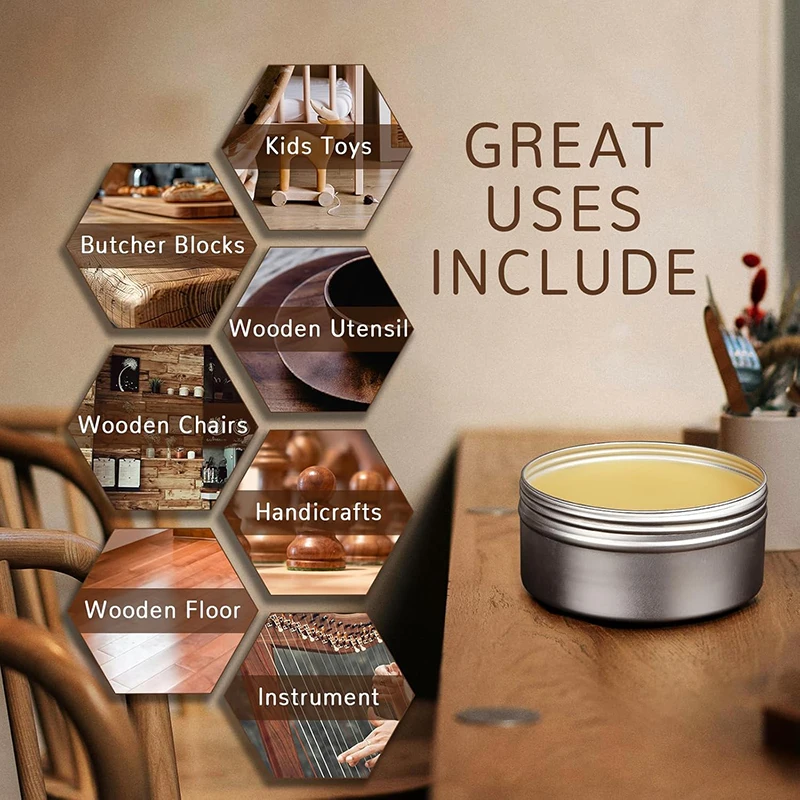 Furniture Beeswax Natural Wear-resistant Multipurpose Beeswax for Wooden Tools Furniture Polish Conditioner Care