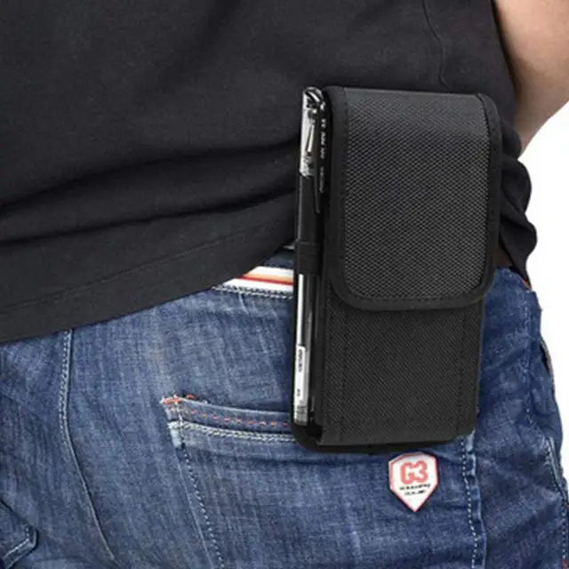 Mobile Phone Waist Bag Men Women Small Nylon Cell Phone Holster Storage Waist Fanny Pack Purse With Belt Loops Bum Bag 4 Size 3