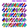 12/24/48Pcs Mini Pop Push Fidget Toys Set Keychain Fidget Toy Anti-Anxiety Stress Relief Hand Toy Pack for Kids Adults Gifts 1