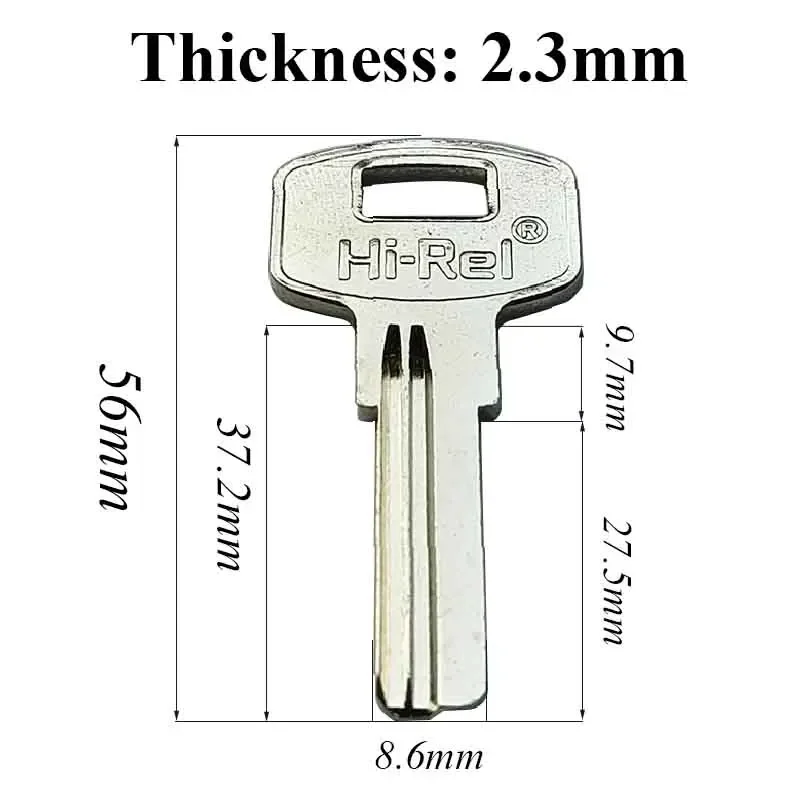 Chave Vazia sem Cortes para Porta da Casa Ferramenta de Serralheiro Bloqueio de Embriões Segurança Segura para Cadeado Hi-rel sem Cortes 3m1d 5-100 Pcs