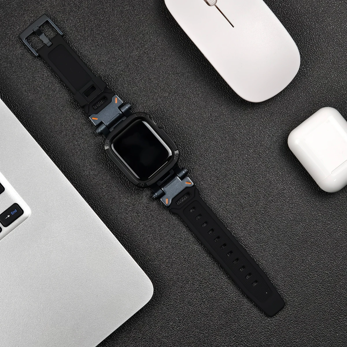 Premium TPU Case & Silicone Strap for Apple Watch - Ultra Protection Series