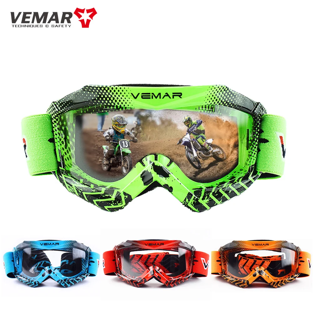 Childen Motocross Racing Goggles For 4-12 Years Boy Girl Ski