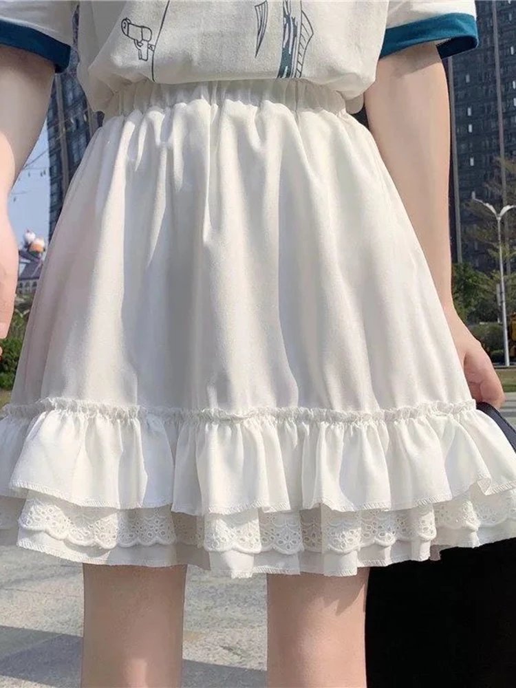 Saia Lolita japonesa para mulheres, lindo vestido Lolita, roupa kawaii para  meninas da escola, saia de fada, bonito e kawaii - AliExpress