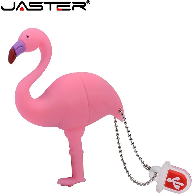 USB Flash Drive Flash Drive JASTER Cartoon Animal USB Flash Drive 4GB 16GB 32GB 64GB High speed U Stick 2.0 Wedding Holiday Gift Pendrive With Key Chain