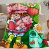 Cute S-Strawberry S-Shortcake Blanket Skin friendly comfort warm soft plush blanket suitable sofa living room office bedroom 6
