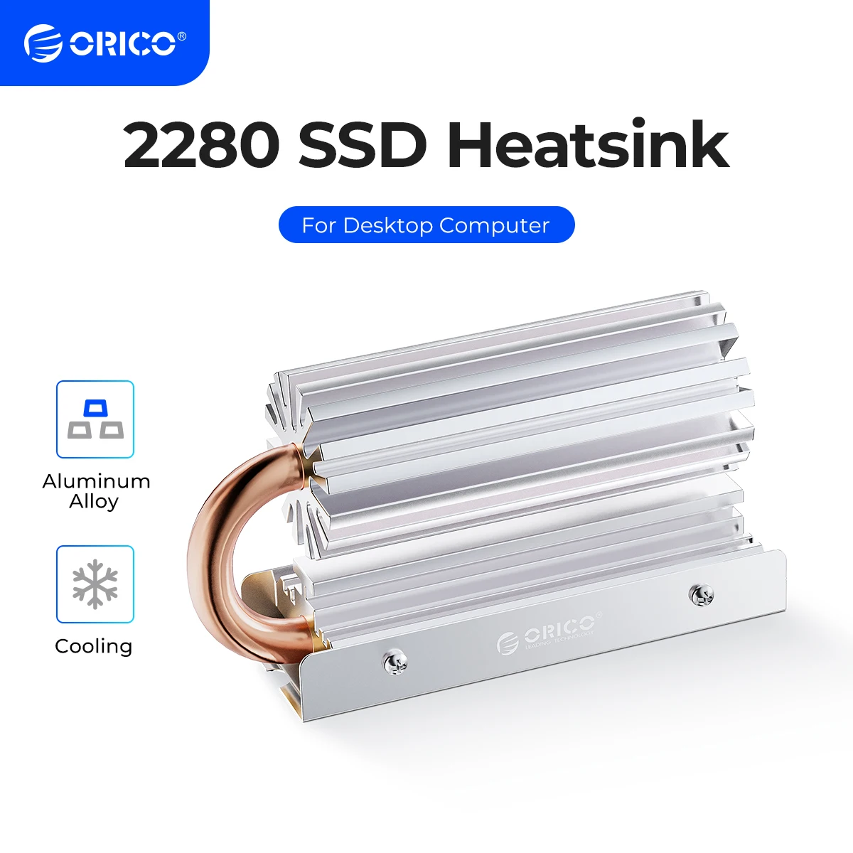 Radiador de Dissipação de Calor do Ssd 2280 com Almofada Térmica do Silicone para o Portátil Refrigerador de Alumínio M.2 Ngff Pci-e Nvme do Dissipador de Calor de Orico