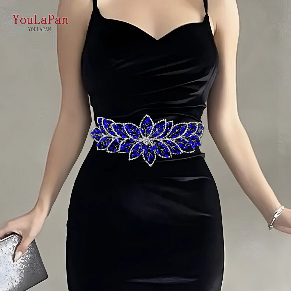 green emerald velvet dress Golden Silvery Glitter Wide Belts Elegant Solid Color Elastic Waistban