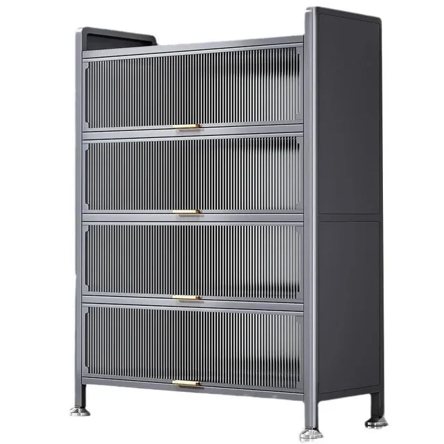 ตู้ครัวโมเดิร์นชั้นวางชั้น Multi-Layer Home ตู้เฟอร์นิเจอร์ห้องครัว Multi-Functional ชาม Sideboard ตู้ 5