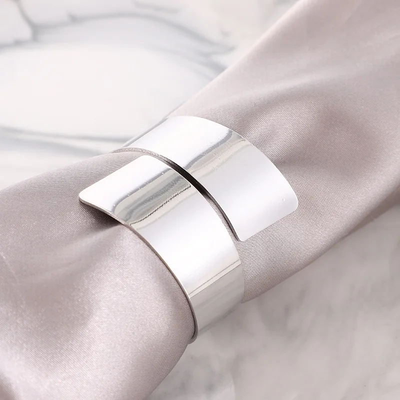 Napkin Rings Holders Dinner Becket Novelties Design Metal Buckle For Hotel Banquet Wedding Party Event Dinning Table Decoration