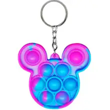 Kawaii Pops Its Push Bubble Sensory Toy Autism Needs Squishy Stress Reliever Toys Anti-stress Fidget Mini Keychain Kids Gifts