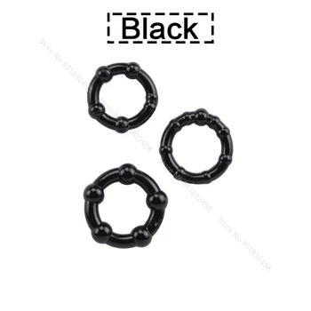 3Pcs Silicone Cock Rings Delay Ejaculation Penis Rings Adult Sex Toys Sex Products For Men Couple Game Sex Shop 5