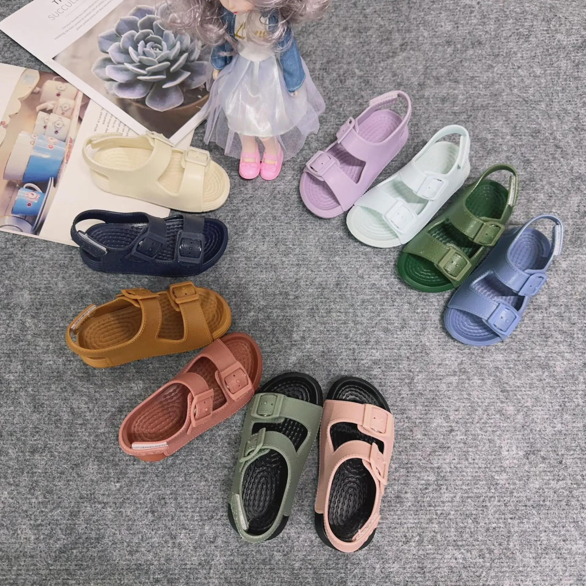 Girl and Boy Fashion EVA Casual Sandals New style 2024 Children