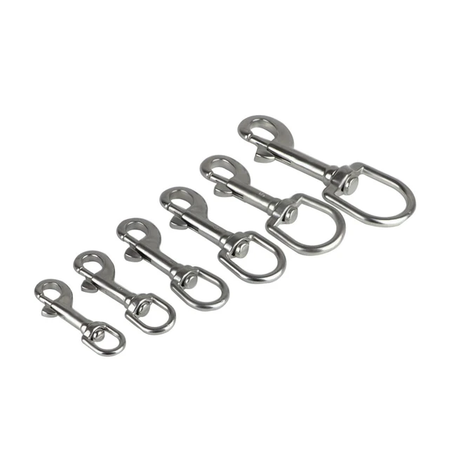 Double Ended Bolt Snap Hooks Heavy Duty 316 Stainless Steel Trigger Snaps  Marine Grade Clips for Diving Dog Leash Keychain - AliExpress