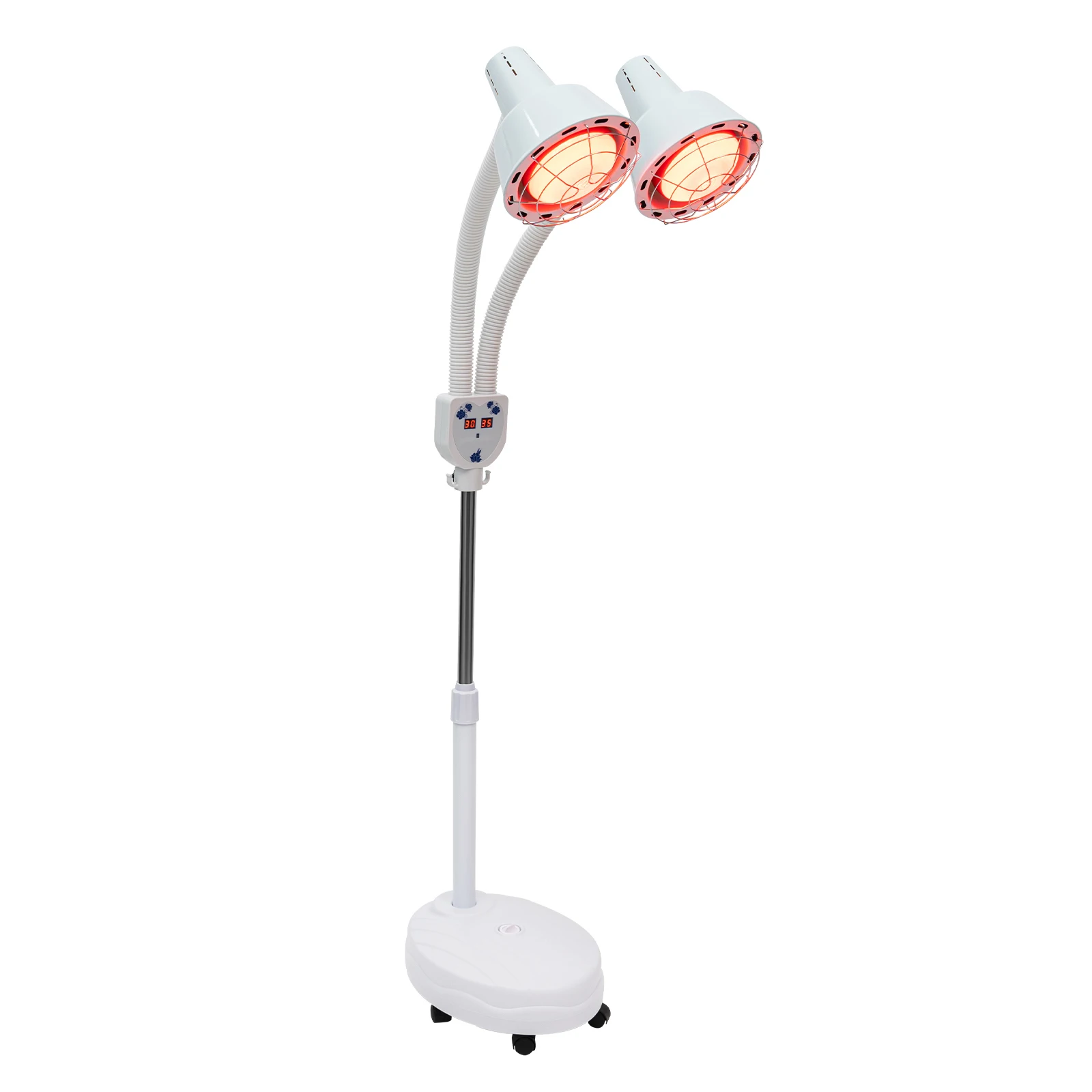Electric Infrared Baking Lamp 275W Double-head 360° Adjustable Temperature  Heat Lamp Remote Control With Rotating Pulley Base - AliExpress, image size:1600x1600