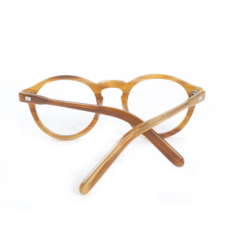 Herren Brillengestell Stil Brille Transparente Linse Johnny Depp Markendesigner Computer Männlich Vintage – Detail 6