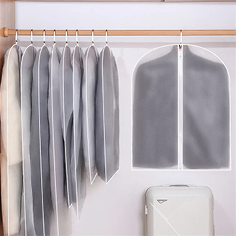 Dustproof Cover For Clothes Hanging Garment Dress Suit Coat Dust Cover Home Storage Bag Pouch Case Household Dust Cover