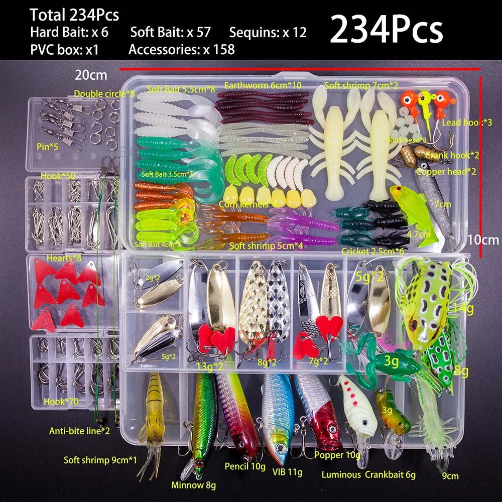 234Pcs