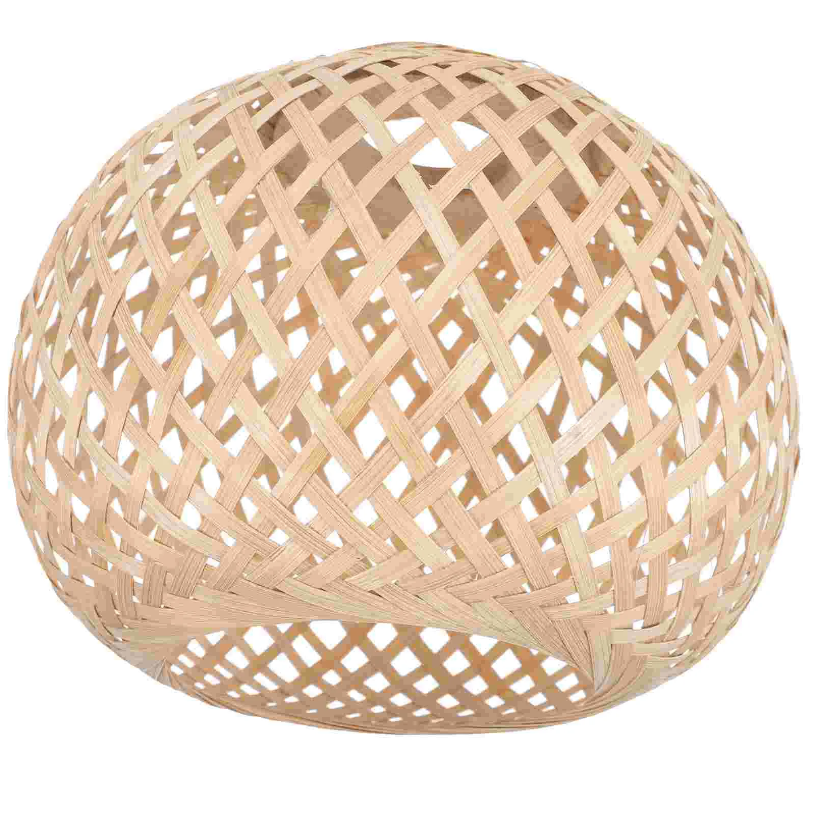 

Lamp Shade Light Shades Pendant Bamboo Woven Cover Lampshade Ceiling Hanging Rattan Wicker Rustic Chandelier Lampshades