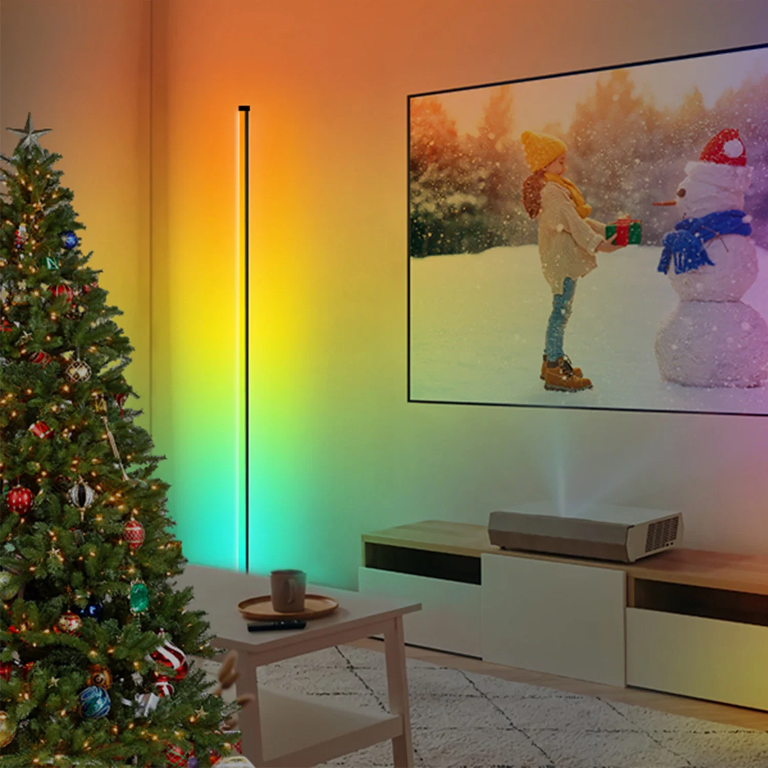Description Picture 3 of itemSmart RGB Led Dream Color Floor Lamps Music Sync Modern 16 Million Color Changing Standing Mood Light with APP Remote Control
