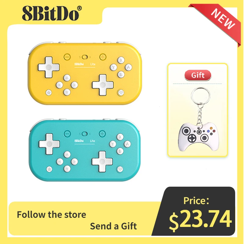 8Bitdo Lite Smart Bluetooth Gamepad Ultra-Portatile Per Nintendo Switch Lite Per Controller Di Gioco Windows Steam Raspberry Pi