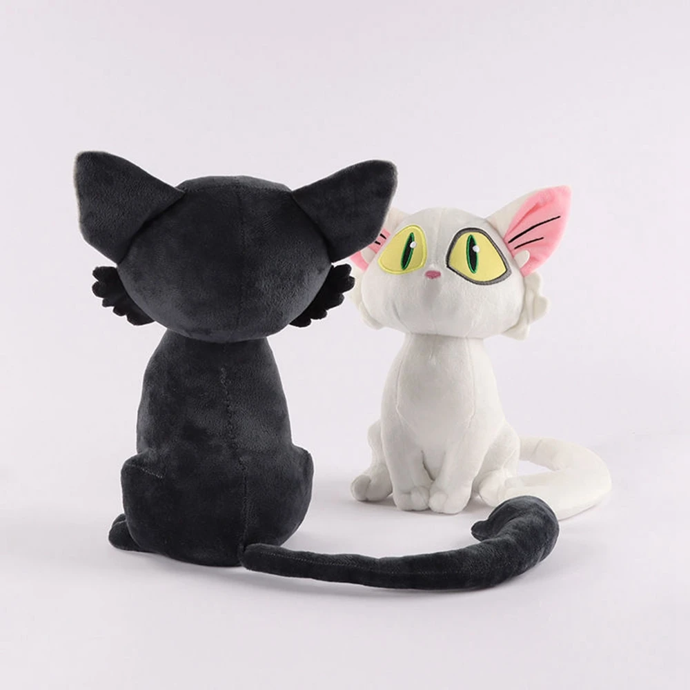 

30CM Lingya Tour Black Cat White Cat Plush Toy Suzume No Tojimari Game Anime Peripheral Doll Children's Birthday Christmas Gift