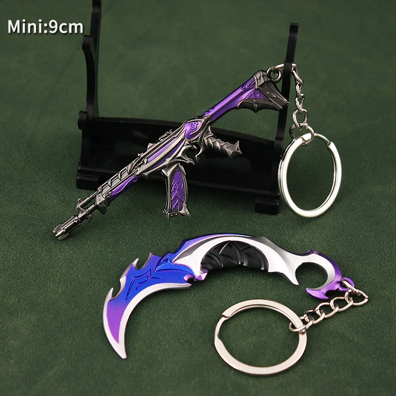 Valorant Champion Metal Weapon Model Toy Knife Keychain Samurai Sword Gift for Boys game keychains game knife cosplay sword sword keychain cosplay toy cosplay prop