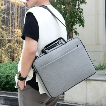 Borsa per laptop da 15,6 17 pollici, borsa a tracolla protettiva di grande capacità, con tracolla antiurto, per Lenovo/HP/Dell/Asus/Samsung