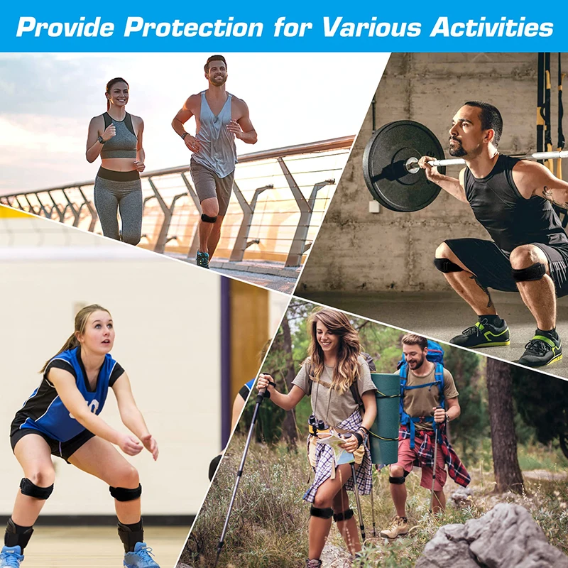 Adjustable Knee Pad Knee Pain Relief Patella Stabilizer Brace Support For Hiking Soccer Basketball Running Sport 1PCS