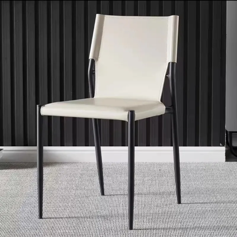 Set Of 4 Premium Dining Chairs Metal Modern Nordic Living Room Dining Chairs Designer Kitchen Chaise Salle A Manger Furniture