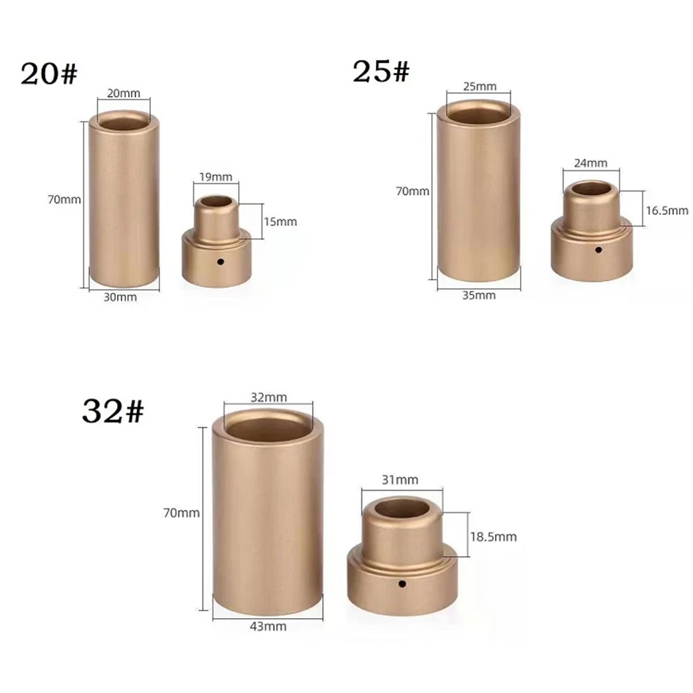 PPR Pipe Welding Parts Die Head 20/25/32mm Thickening Weld Tube Hot Melt Welder Oil-Free Self-Lubricating Composite Bearing