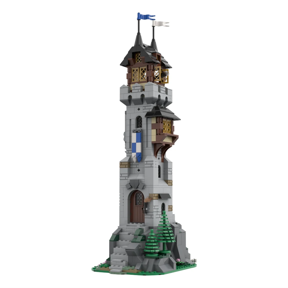 Medieval Wizard's Tower Building Set - 1818 Piece Collection For Adults And Film Fans