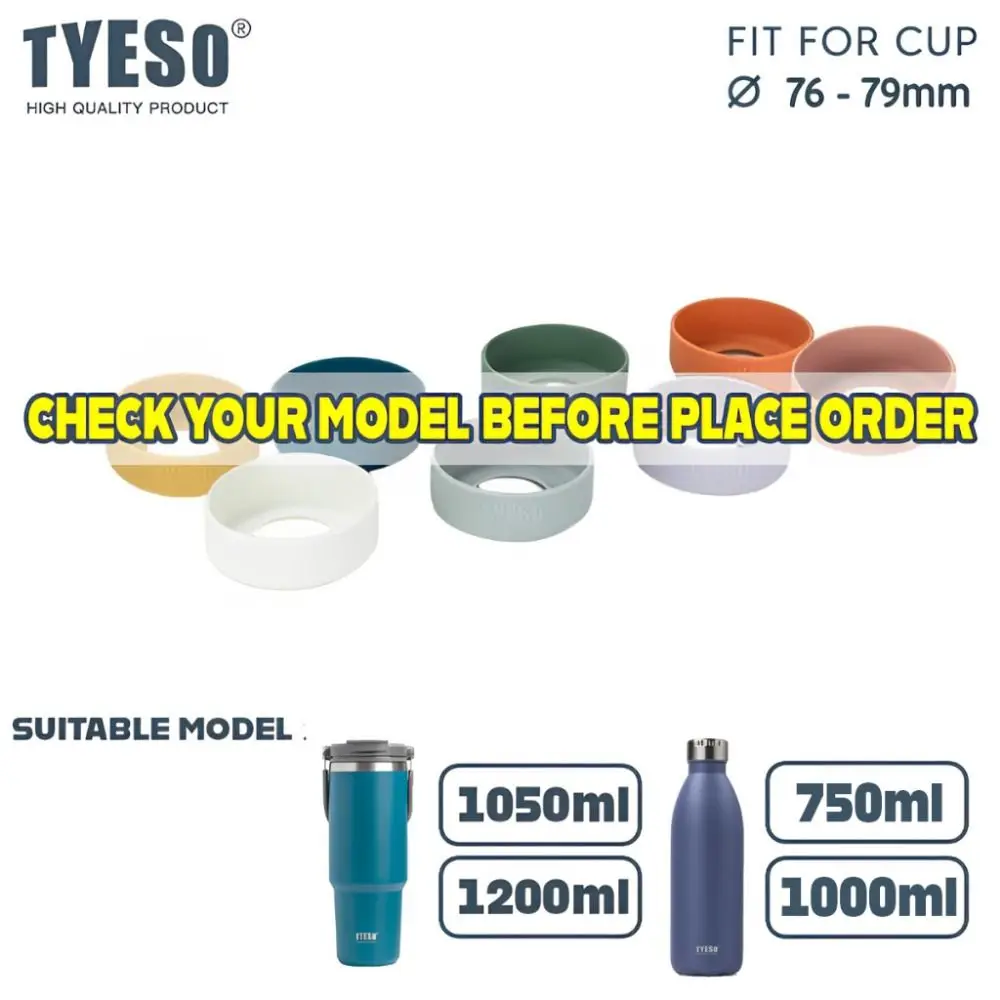 미끄럼 방지 병 커버 보호용 실리콘 코스터, TS-8829 TS-8830 머그잔 컵, 76-79mm, 1050ml, 1200ml, 1 개