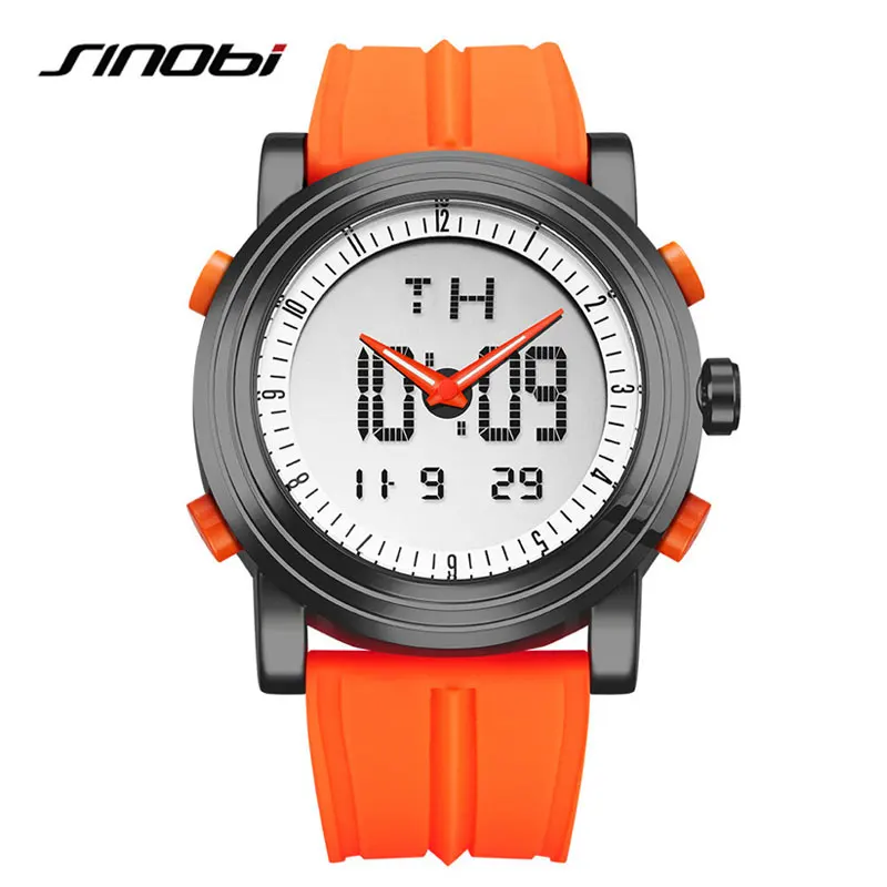 

SYNOKE Sports Watch Men Quartz watches 50m Waterproof Man Wristwatches Alarm Electronic Clock Chronograph Relogio Masculino