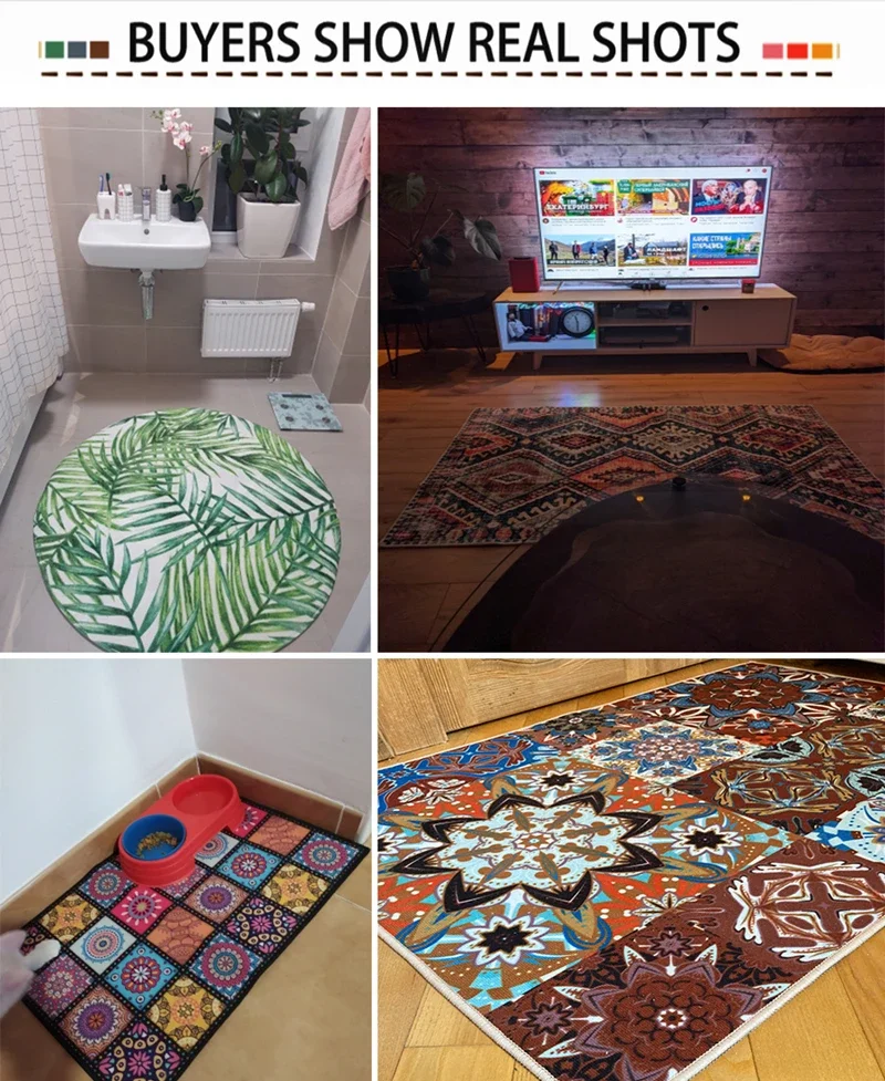 

1261 Chessboard Carpet Rectangular Rabbit Hair Soft Living Room Sofa Bedroom Non-Slip Floor Mat