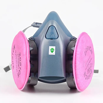 7502 Maschera respiratoria Maschera protettiva Industria Pittura Spray Polvere Maschera antigas con 501 5N11 6001CN Maschera chimica mezza faccia