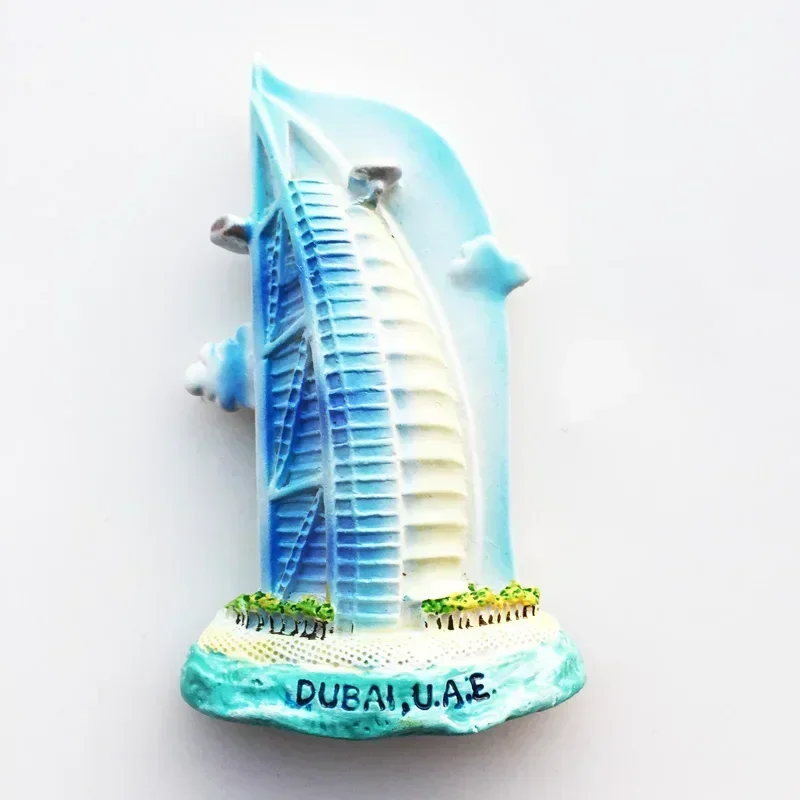 Dubai Tourist Souvenirs Fridge Magnets Khalifa Tower Saudi Arabia Refrigerator Commemorative Magnet Stickers Home Decoration magnetic fridge magnets magnetic sticker magnetic fridge stickers refrigerator decor