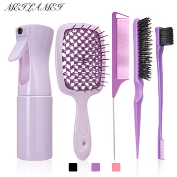 Detangling Curved Comb and Brush Set 1