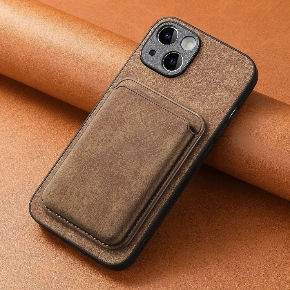 Vintage Leder Tasche mit abnehmbarem Magnet Wallet Kartenetui iPhone 17 16 15 - Bild 20 von 24