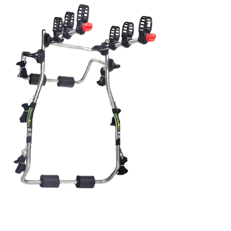 

True picture car rear mounted bicycle frame with three SUVs, two door car, sedan car mounted rear suspension bracket