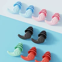 Silicone Anti-Noise Earplugs Soft Reusable Washable Soundproof Sleeping Earplugs Outdoor Travel Noise Reduction Earplugs 1