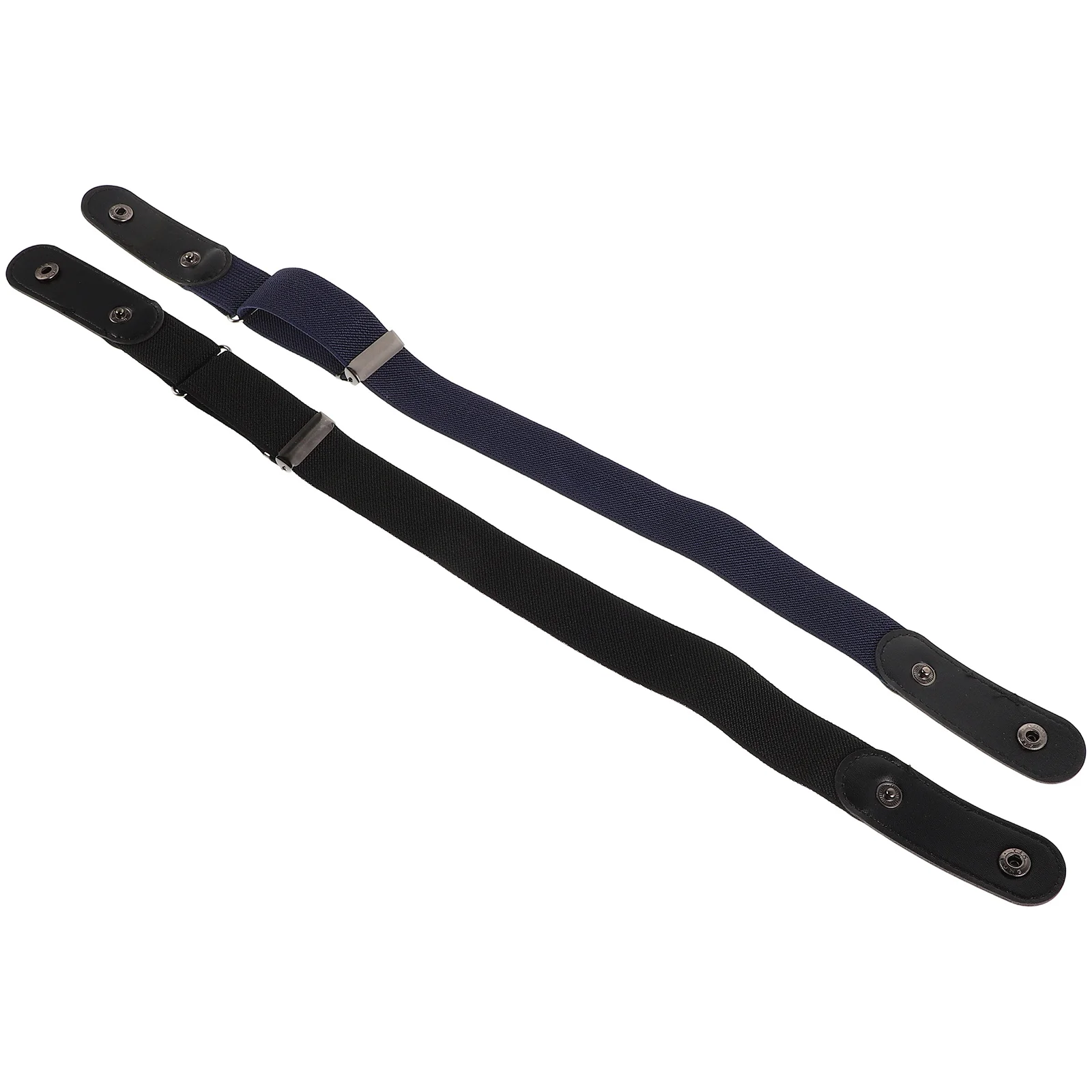 2Pcs 탄성 허리 벨트 편안한 버클리스 보이지 않는 조절 가능한 벨트 청바지 바지 드레스 벨트 여성용