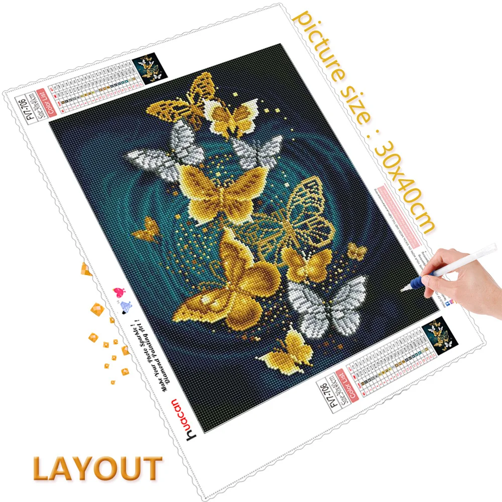 Acquista Diamante Pittura Farfalla Kit di Pittura Diamante 5D Kit di Ricamo Diamante Paiting Trapano Completo in Italia a partire da 3.27